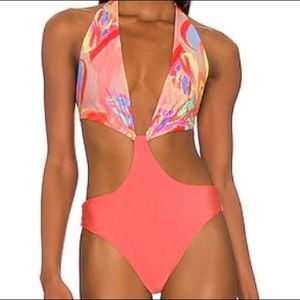 Boamar reversible one-piece. Color: Daffodil size:small